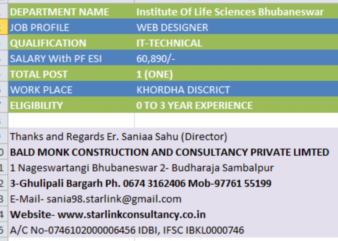 Contractual job